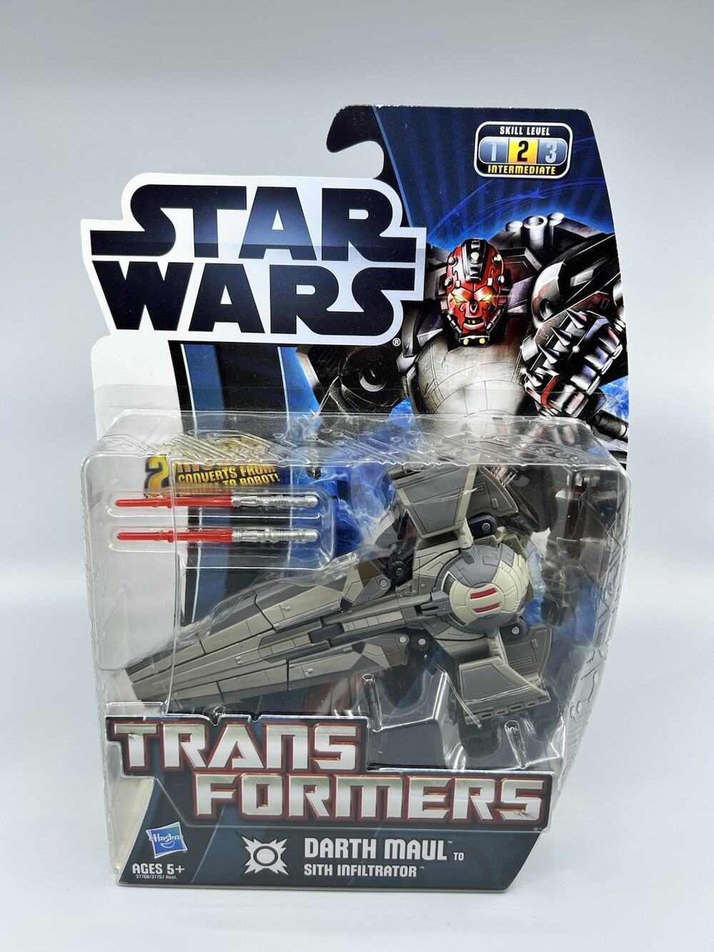 Star Wars Transformers Darth Maul Sith Infiltrator Action Figure 2011 Hasbro